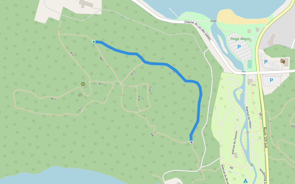 R9 walking route map in Sainte-Agathe-des-Monts