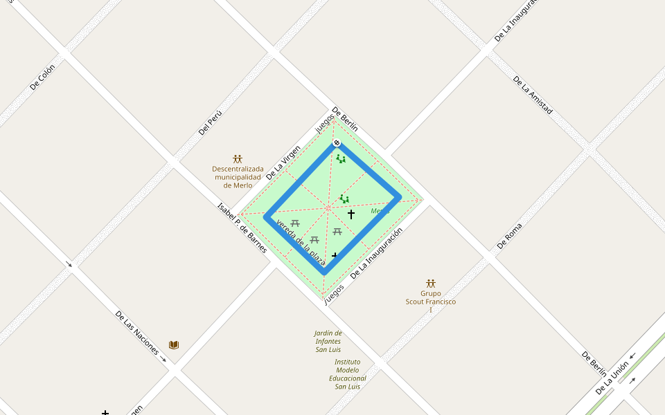 vereda de la plaza walking route map in Pontevedra