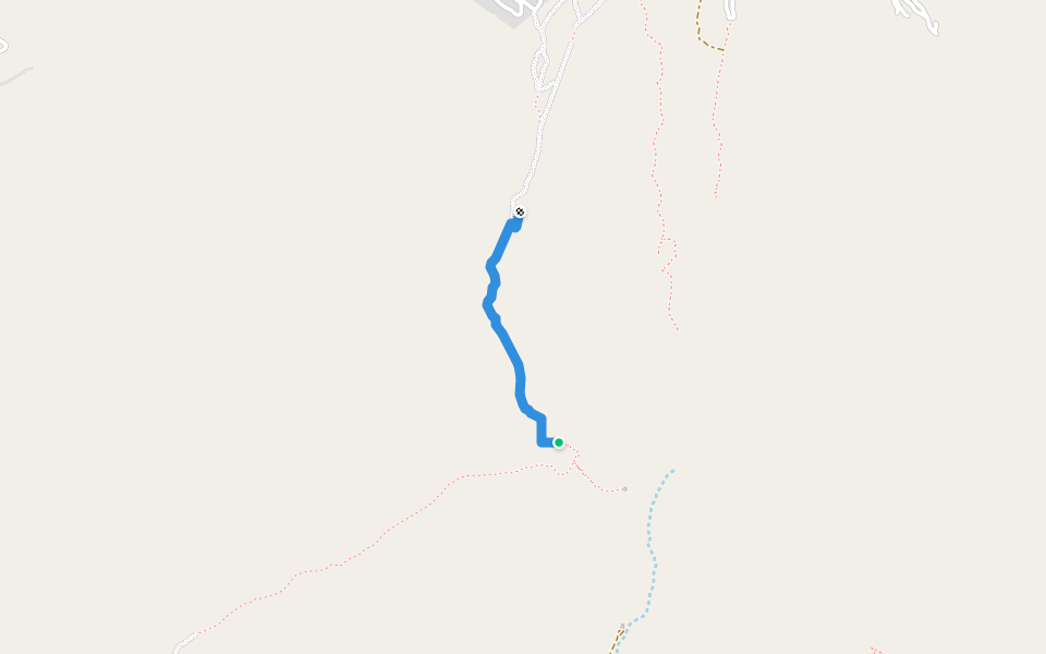 path walking route map in Paracas