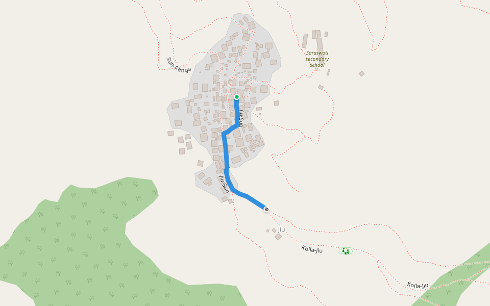 Jiu-Sun walking route map in Sunhoo