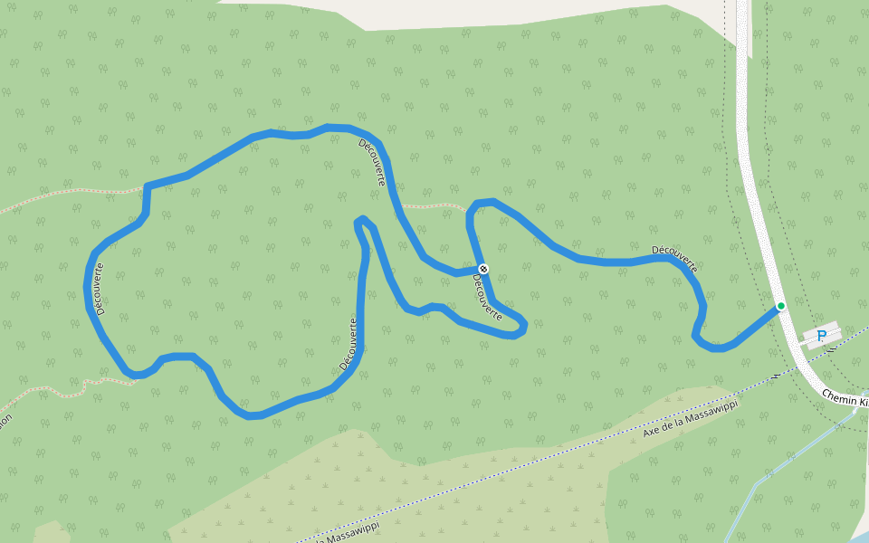 Découverte walking route map in Hatley