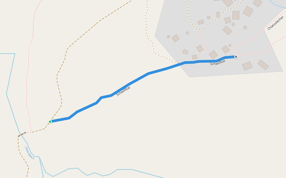 Schwiiflüe walking route map in Naters