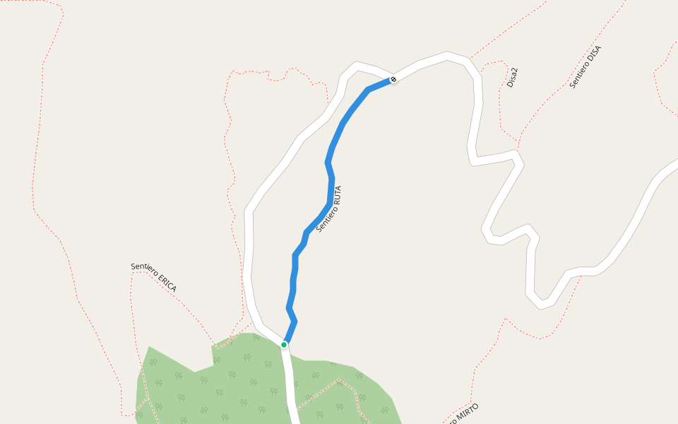 Sentiero RUTA walking route map in Valderice