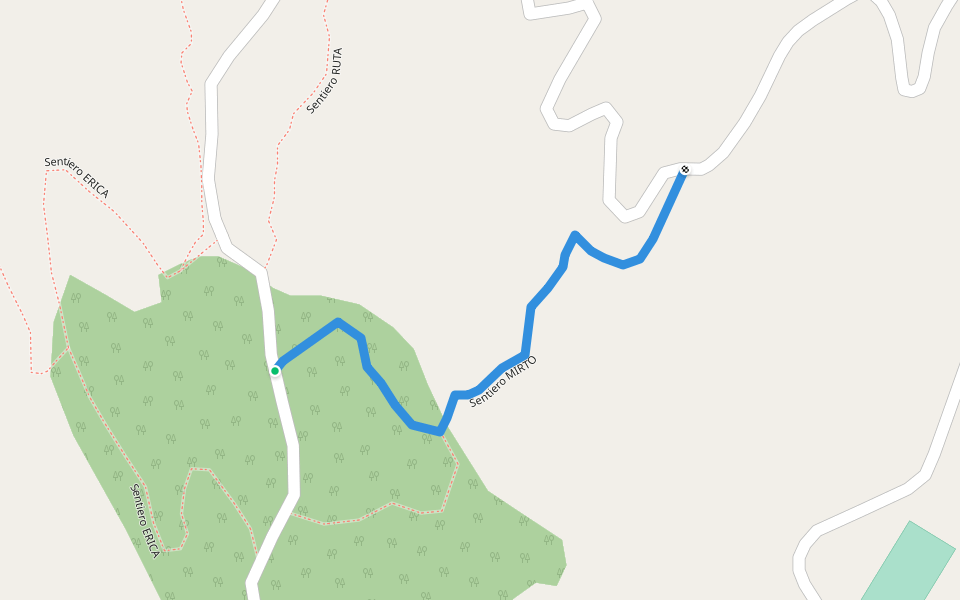 Sentiero MIRTO walking route map in Valderice