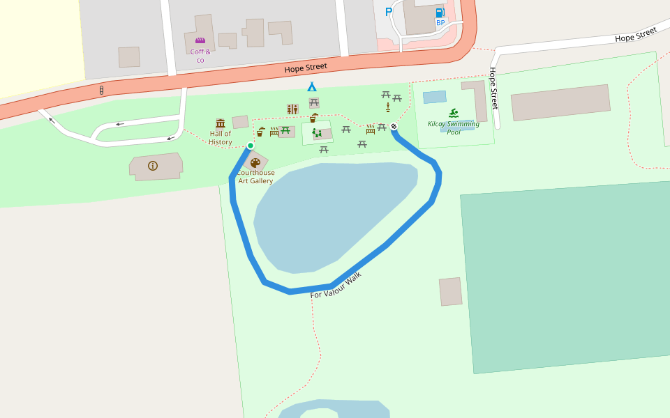 For Valour Walk walking route map in Kilcoy