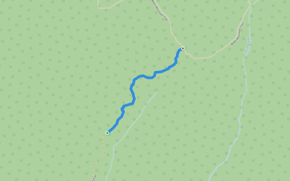 Cinco Poses Trail walking route map in Banning