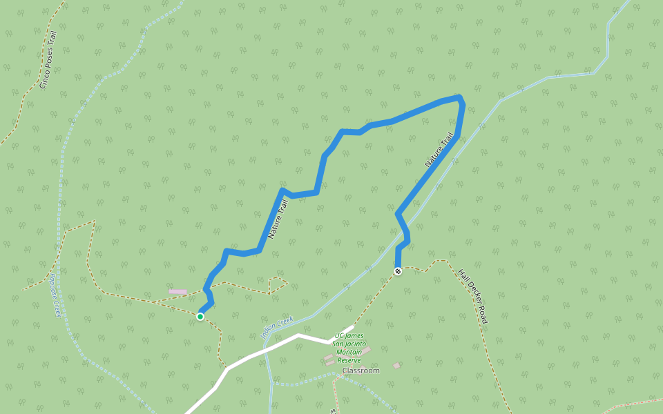 Nature Trail walking route map in Banning