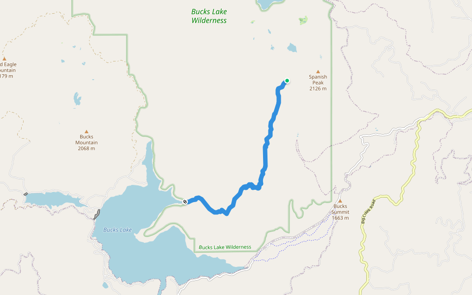 Right Hand Branch Mill Creek Trail walking route map in Quincy