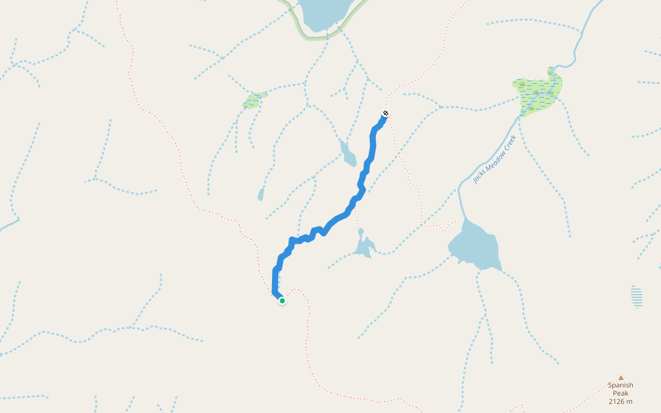 Granite Gap Trail walking route map in Quincy