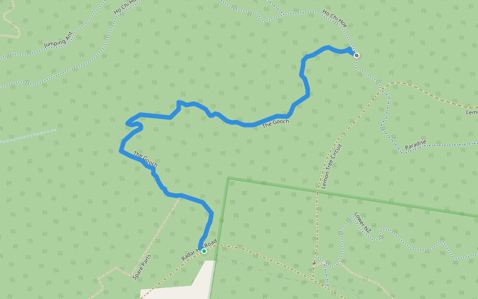 The Gooch walking route map in Bli Bli