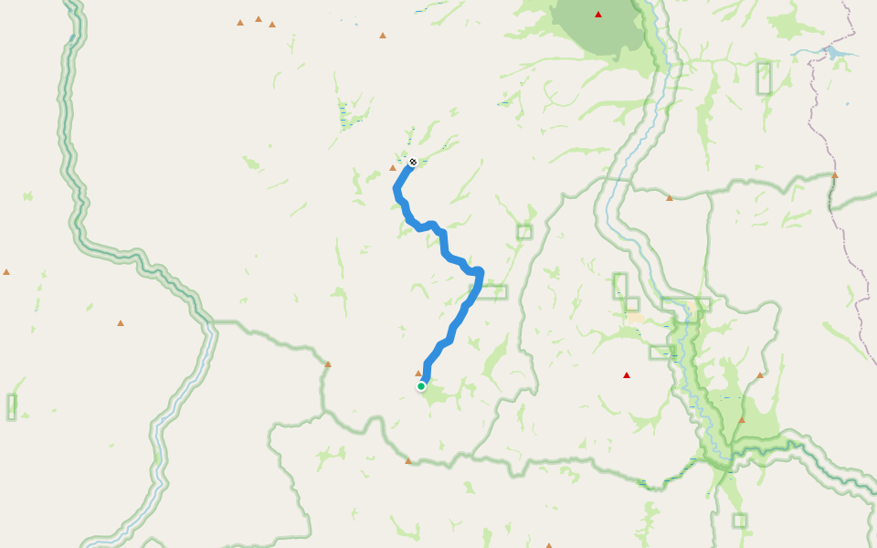 River Springs Trail walking route map in Pearsonville