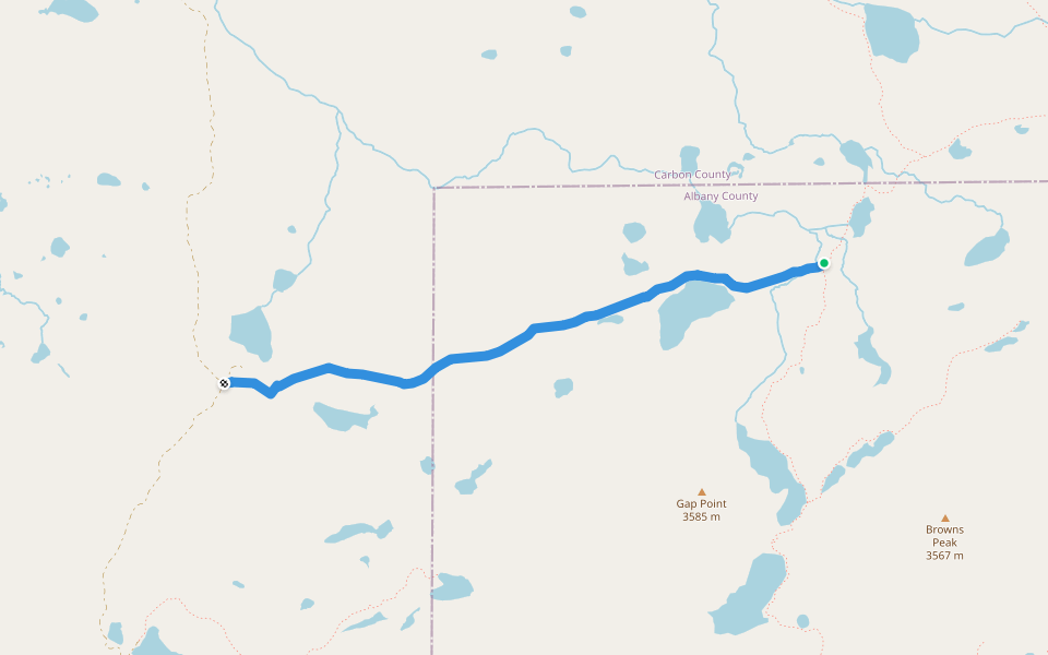 Quealy Lake Trail walking route map in Centennial