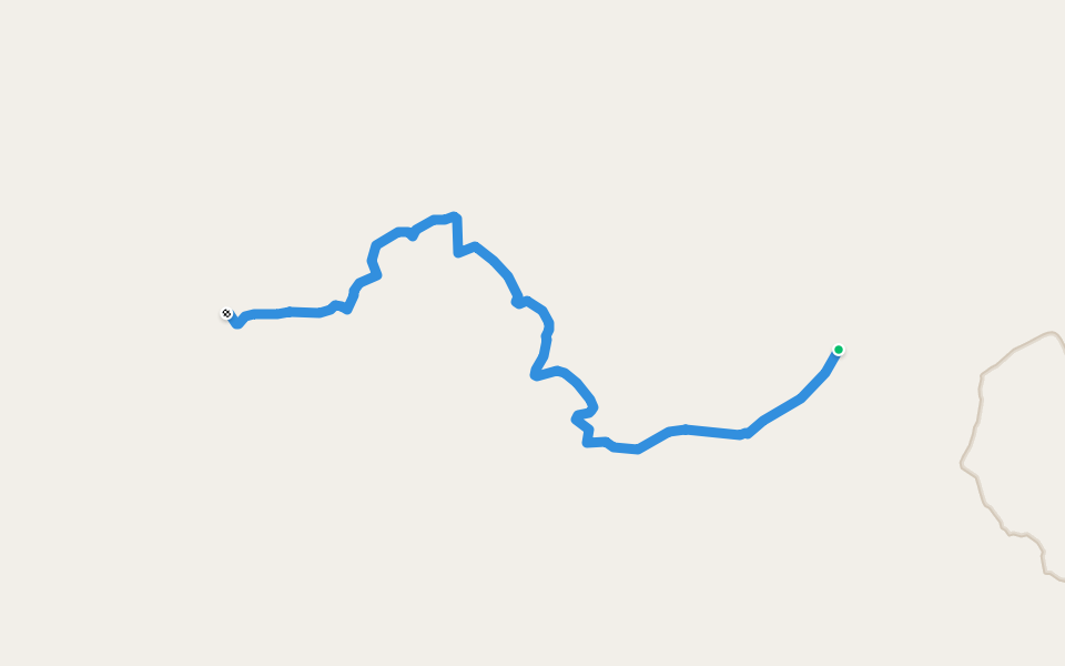 Canol Trail - Blue Mountain Route walking route map in Norman Wells