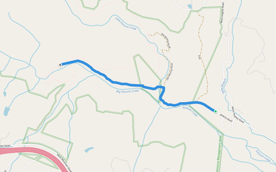 Arlen Way walking route map in Sale Creek