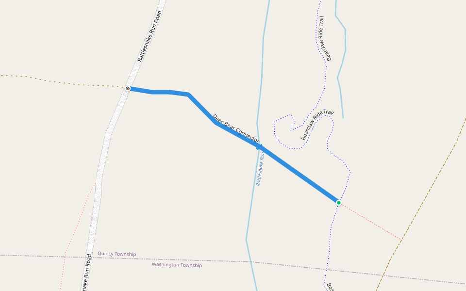 Deer-Bear Connector walking route map in Blue Ridge Summit