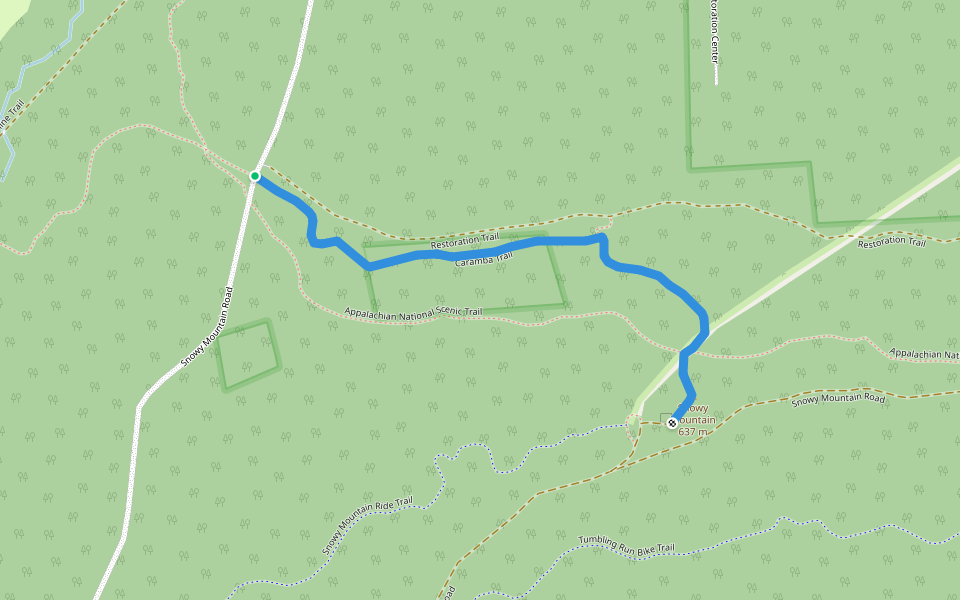 Caramba Trail walking route map in South Mountain