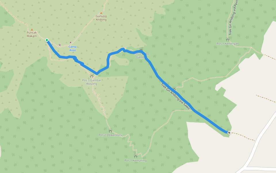 Trek Andong via Sawit