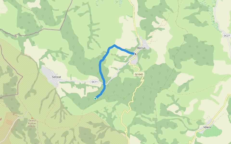Audiowanderweg Seligstadt - Bekokten walking route map in Seliștat