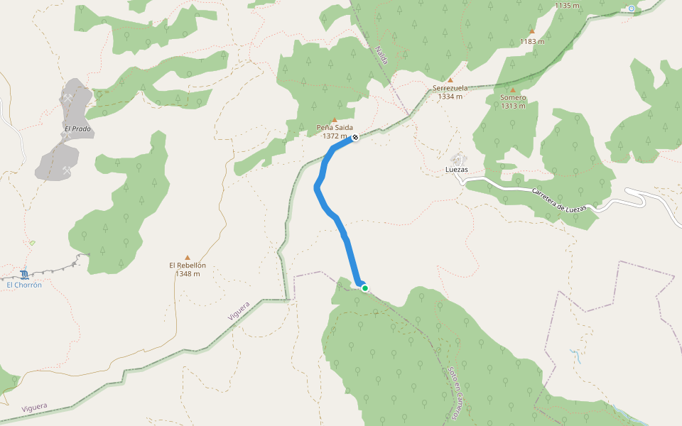 camino a Montalbo walking route map in Soto en Cameros