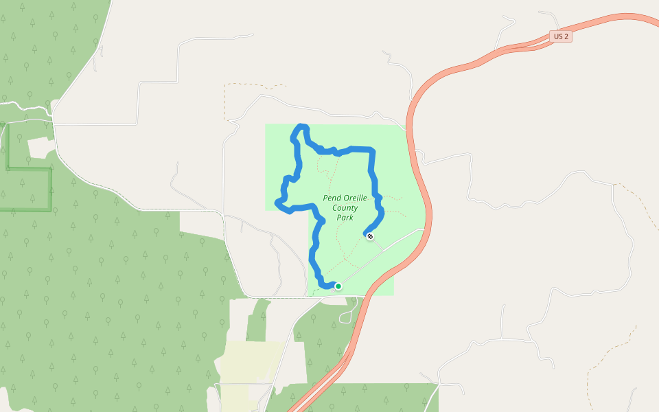Big Sky Loop walking route map in Newport