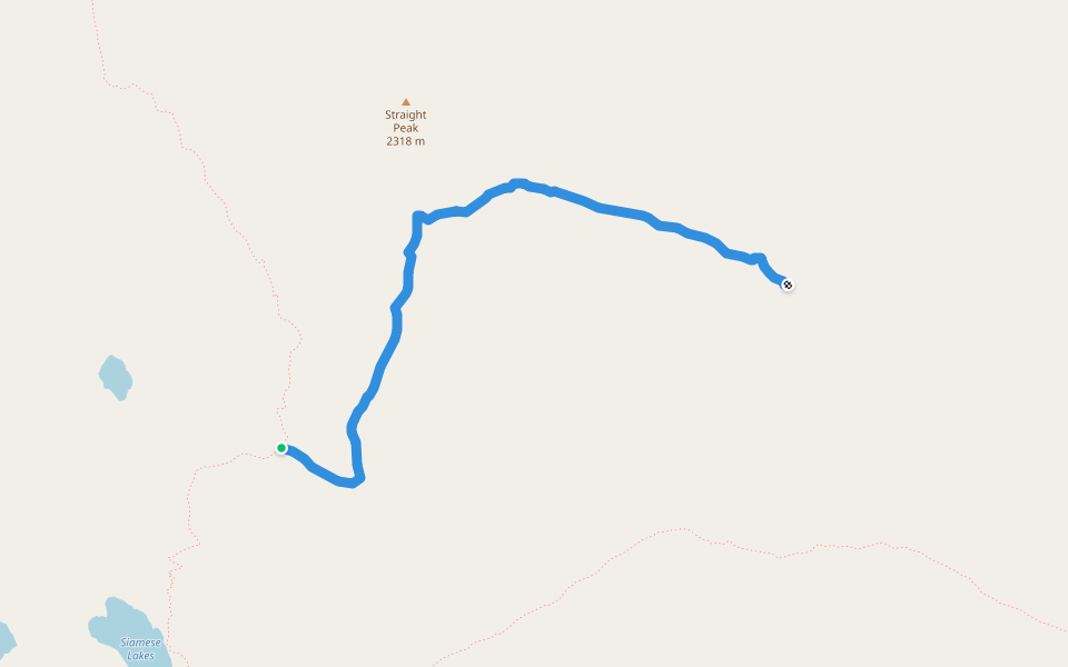 Cedar Peak Trail #510 walking route map in Superior