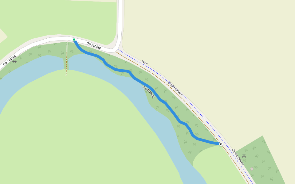 Wolfsteeg walking route map in Dalfsen