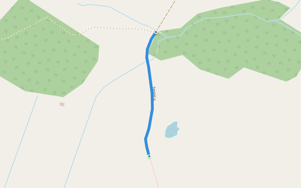 Tiesioji g. walking route map in Užlieknis