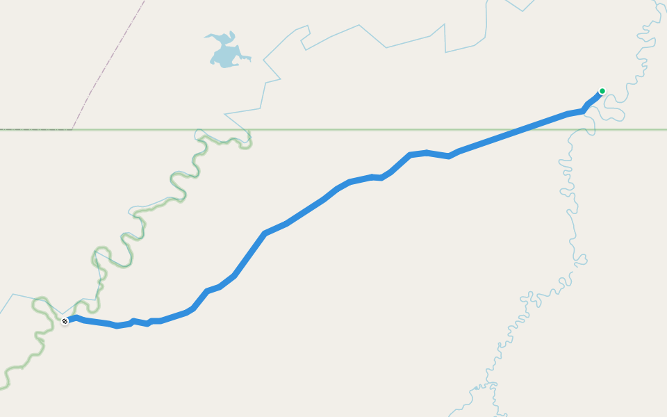 Winter Trail walking route map in Healy
