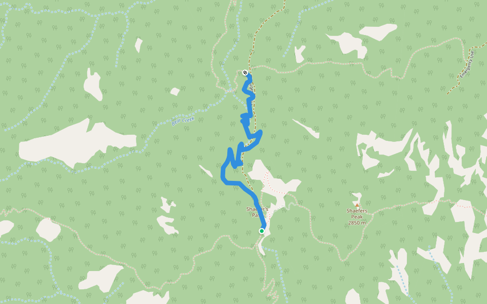 Ponderosa Park - Shaefers Pass Trail