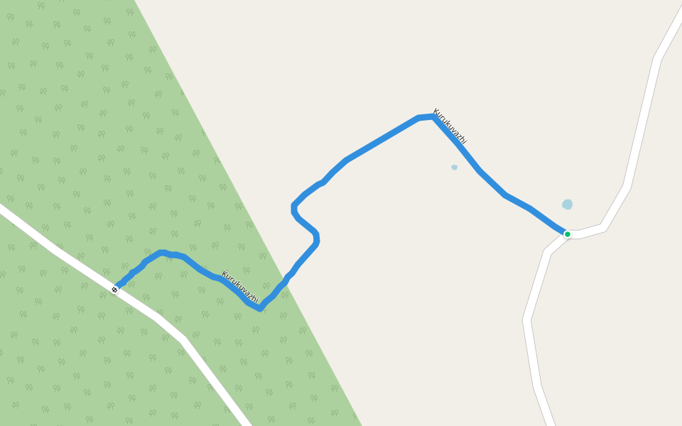 Kurukuvazhi walking route map in Chakkuppallam