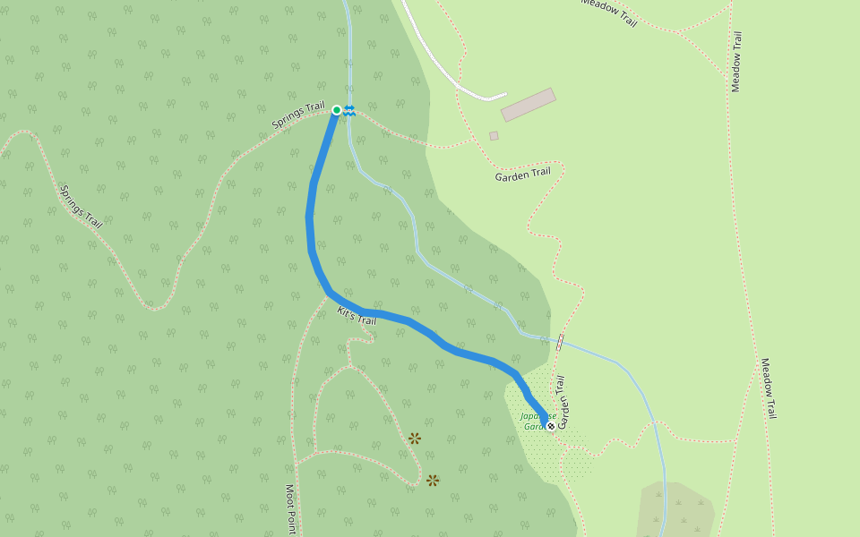 Kit's Trail walking route map in Castleton