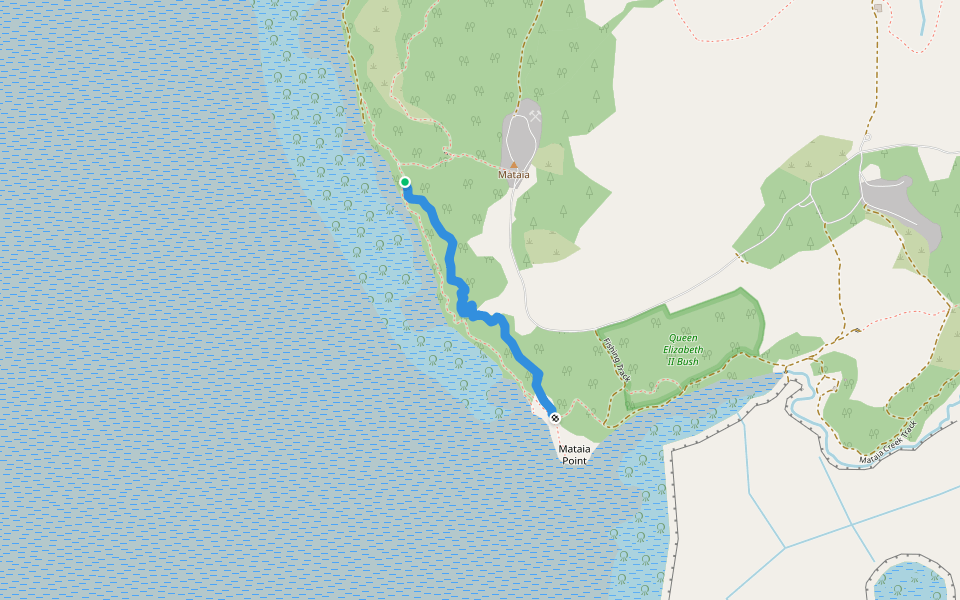 Canopy Track walking route map in Glorit