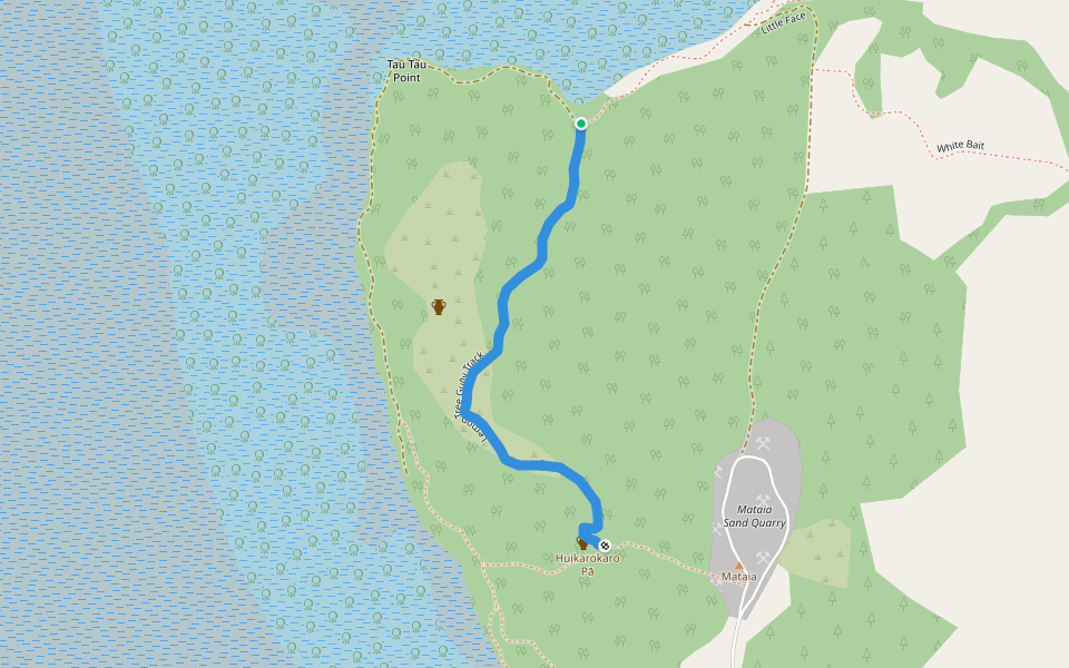 Lemon Tree Gully Track walking route map in Glorit