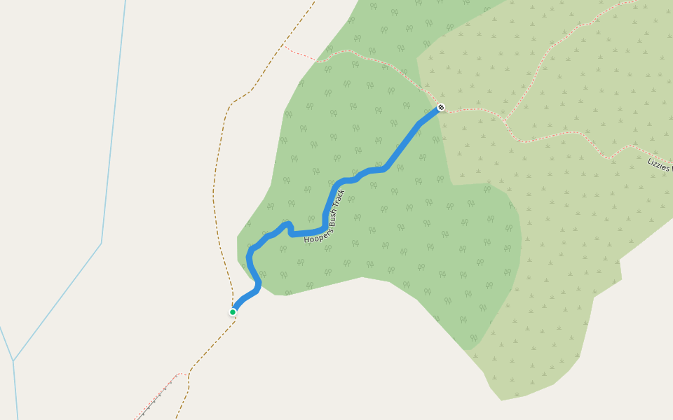 Hoopers Bush Track walking route map in Glorit