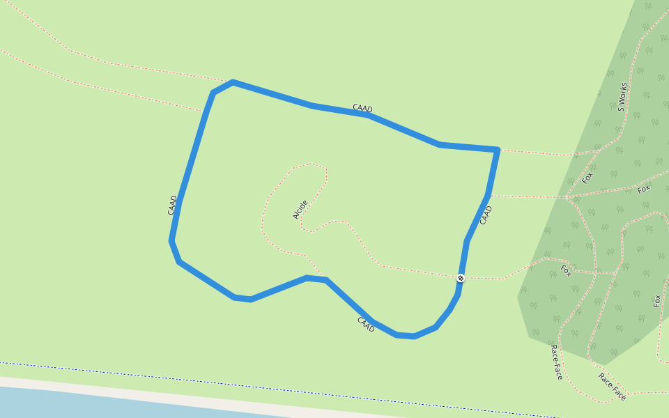 CAAD walking route map in Salaberry-de-Valleyfield