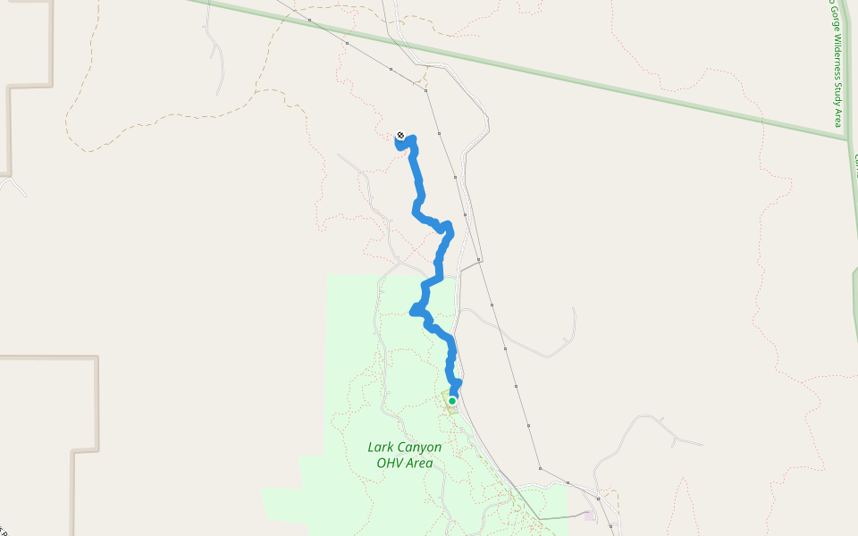 Valley Trail walking route map in Boulevard