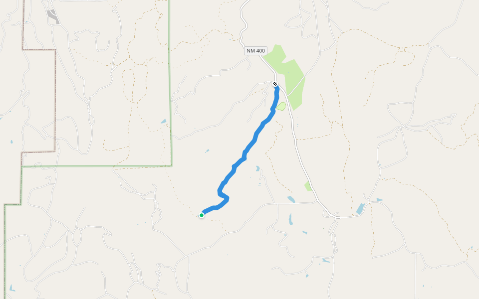 Quaking Aspen walking route map in McGaffey