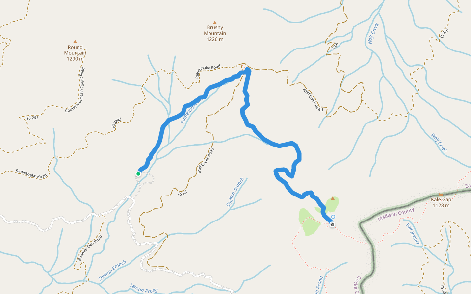 Walnut Mountain Trail walking route map in Del Rio