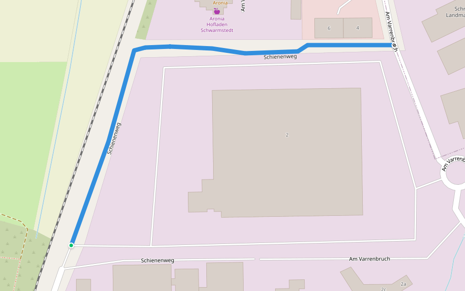 Schienenweg walking route map in Schwarmstedt
