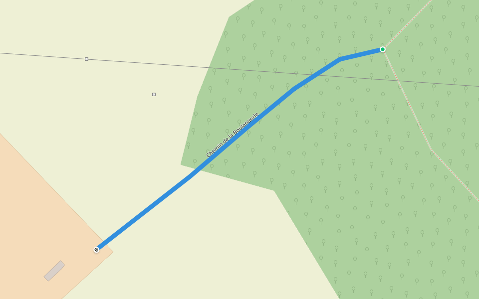 Chemin de la Boulangerie walking route map in Saint-Arnoult