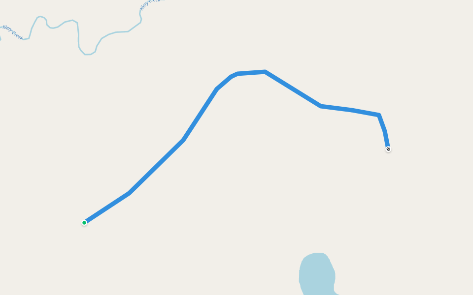 Winter Trail walking route map in Kotzebue