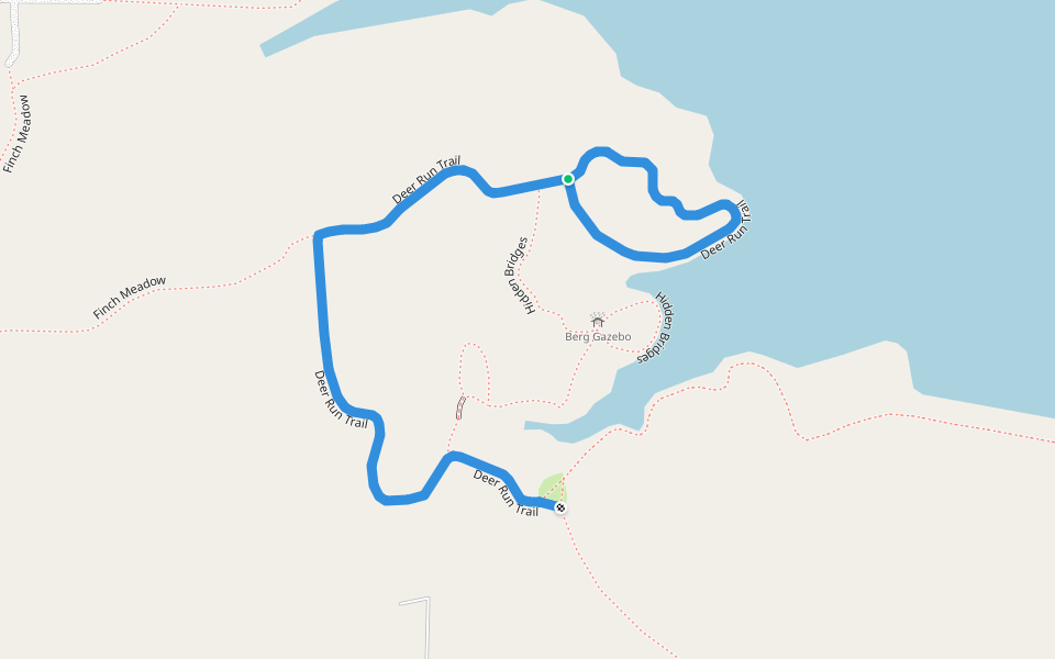 Deer Run Trail walking route map in Maryville