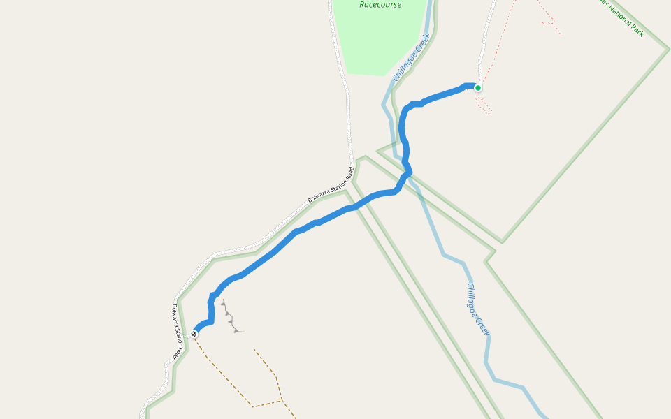 Royal Arch track walking route map in Chillagoe