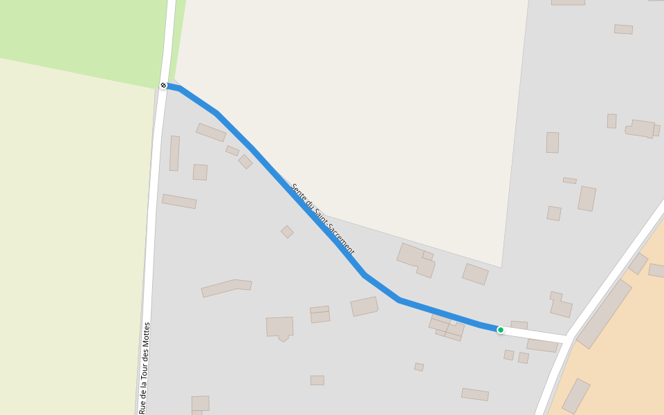 Sente du Saint-Sacrement walking route map in Anglesqueville-la-Bras-Long