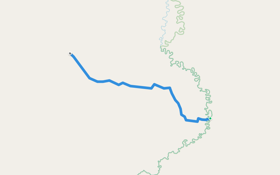 Fort Yukon Trail walking route map in Fort Yukon