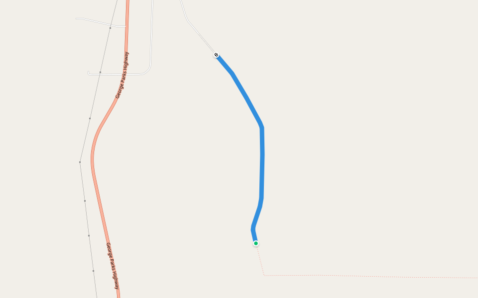 F A A Way walking route map in Nenana