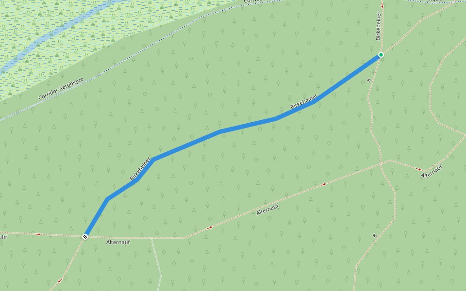 Birkebeiner walking route map in Morin-Heights