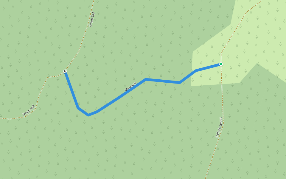 Marcaj II walking route map in Brateșul Unguresc