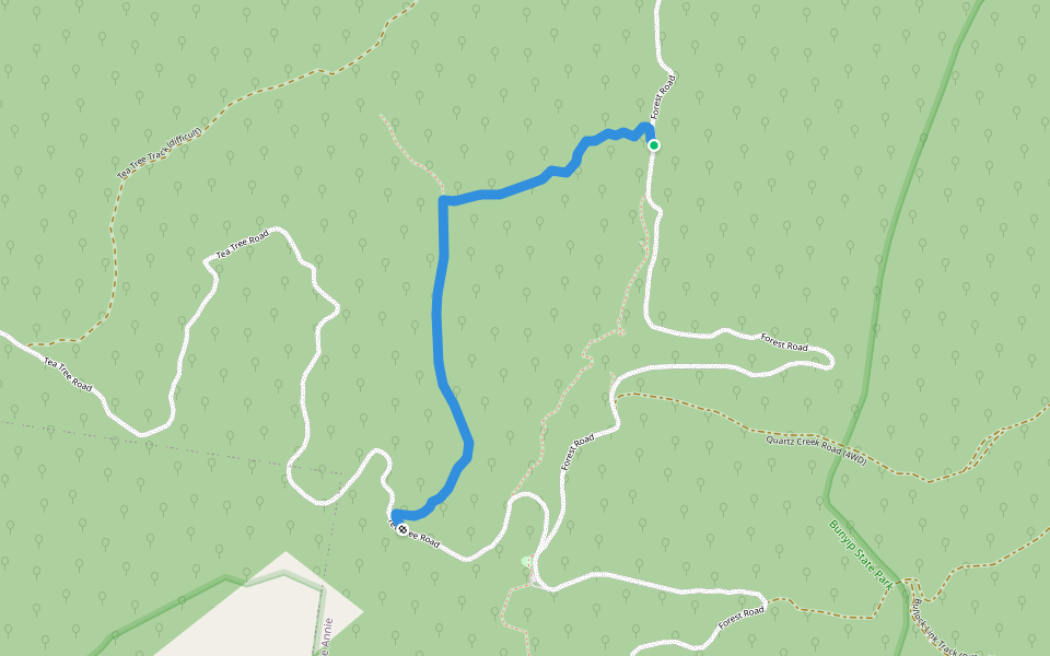 Discovery Walking Track walking route map in Gentle Annie