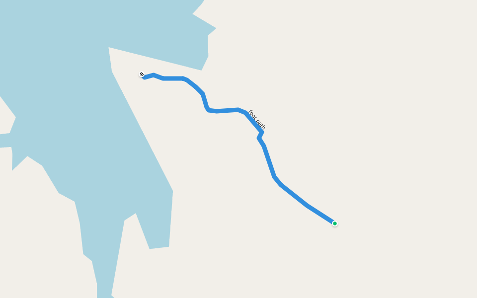 foot path walking route map in Kallady
